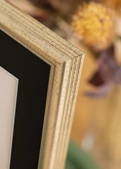 Ramme Västkusten Sølv 70x100 cm - Passepartout Sort 24x36 inches