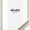 Ramme Västkusten Sølv 40x60 cm - Passepartout Hvid 25x50 cm