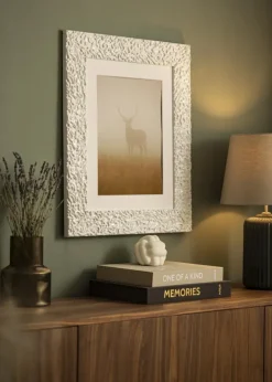 Ramme Westminster Hvid - Valgfri Størrelse (Akrylglas)