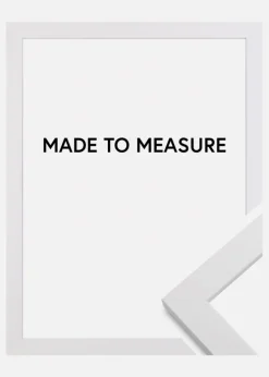 Ramme White Wood - Valgfri Størrelse (Plexiglas)