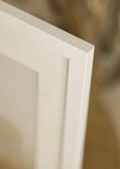 Ramme White Wood - Valgfri Størrelse (Plexiglas)