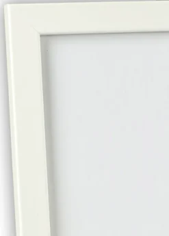 Ramme White Wood Glossy 60x80 cm - Passepartout Hvid 50x60 cm