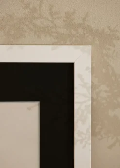 Ramme White Wood 70x90 cm - Passepartout Sort 60x80 cm