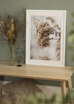 Ramme White Wood 70x100 cm - Passepartout Hvid 24x36 inches