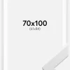 Ramme White Wood 70x100 cm - Passepartout Hvid 62x85 cm