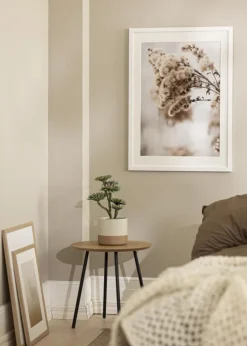 Ramme White Wood 70x100 cm - Passepartout Hvid 62x85 cm