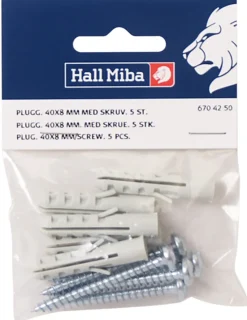 Rawplugs 30 x 6 mm med skrue 10-p