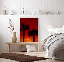 Red Palms Plakat (21x29.7 cm (A4))