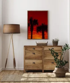 Red Palms Plakat (21x29.7 cm (A4))