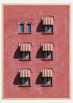 Red wall Plakat (21x29.7 cm (A4))