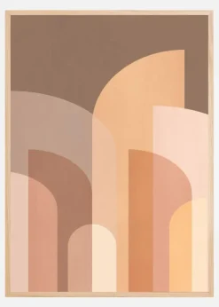 Retro Geometric II Plakat (21x29.7 cm (A4))