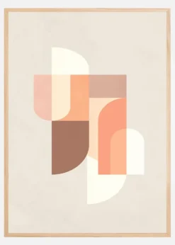 Retro Geometric III Plakat (21x29.7 cm (A4))