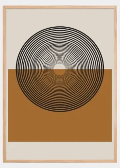 Retro Landscape Plakat (21x29.7 cm (A4))