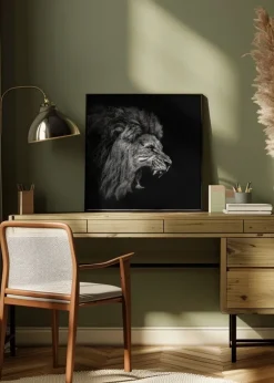 Roaring Lion #2 Plakat (30x30 cm)