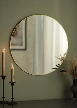 Round Mirror Jersey - Thin Brass 60 cm Ø