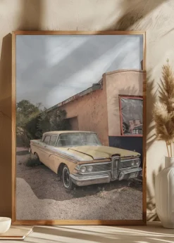 Route 66 Oldtimer Plakat (21x29.7 cm (A4))