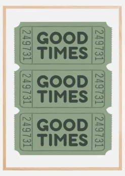 Sage Green Good Times Tickets Plakat (21x29.7 cm (A4))