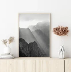 Shadow On Mountains Plakat (21x29.7 cm (A4))