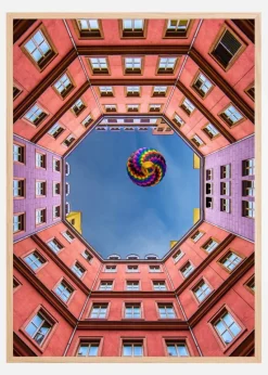 Shapes and Swirls Plakat (21x29.7 cm (A4))