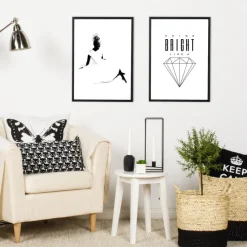 Shine Bright like a diamond Plakat (21x29.7 cm (A4))