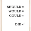 Should Would Could Did Plakat (21x29.7 cm (A4))