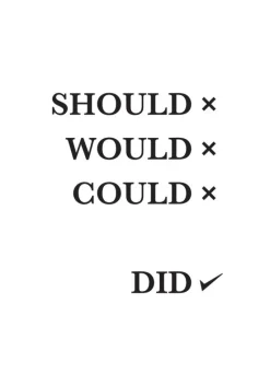 Should Would Could Did Plakat (21x29.7 cm (A4))