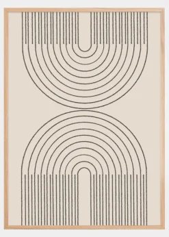 Simple Arch Composition Plakat (21x29.7 cm (A4))