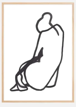 Sitting woman II Plakat (21x29.7 cm (A4))