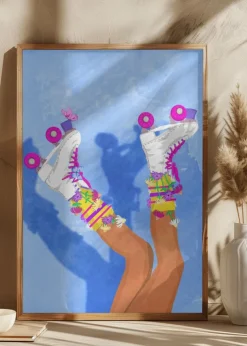 Skate like a Girl Plakat (21x29.7 cm (A4))