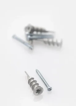 Skrue og selvborende plug til gipsvæg - 4-pack (13x26 mm)