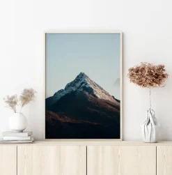 Snowy Mountain Plakat (21x29.7 cm (A4))