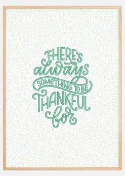 So Thankful in Green Plakat (21x29.7 cm (A4))