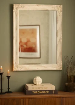 Spejl Antique Hvid 62x82 cm