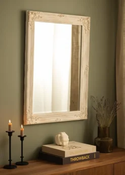 Spejl Antique Hvid 62x82 cm