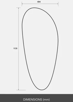 Spejl Balance 50x113 cm - Selected By BGA