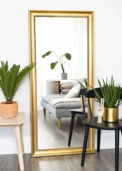 Spejl Baroque Klassisk Guld 75x165 cm