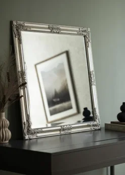 Spejl Bologna Sølv 80x80 cm