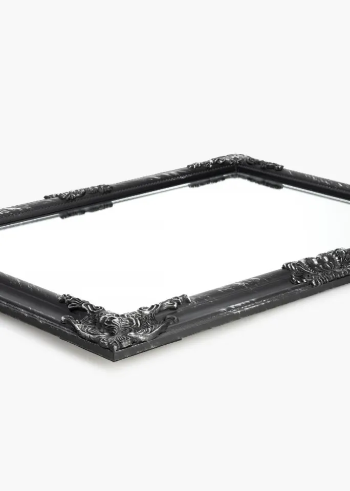 Spejl Bologna Sort 62x82 cm