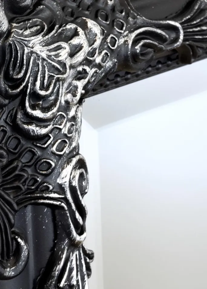 Spejl Bologna Sort 62x82 cm