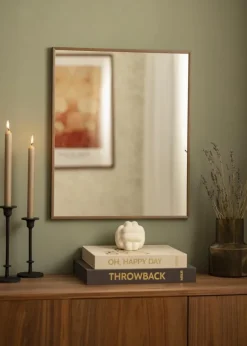 Spejl Chicago Valnød 51x61 cm