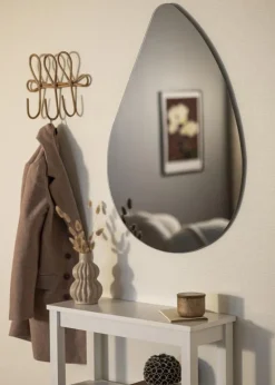 Spejl Droplet Grå 65x90 cm