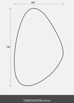 Spejl Finesse 50x80 cm