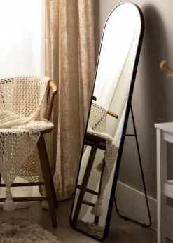 Spejl Madrid Sort 40x150 cm
