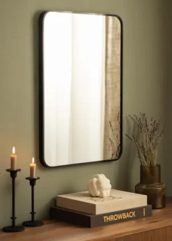 Spejl Madrid Sort 50x70 cm