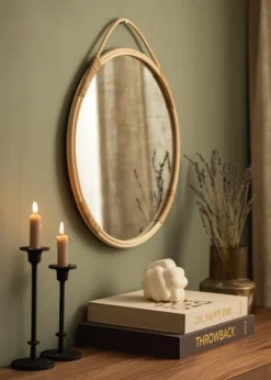 Spejl Malo Nature 50 cm Ø