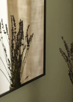 Spejl Minimal Black 70x70 cm