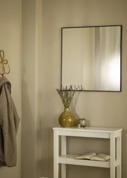 Spejl Minimal Black 70x70 cm