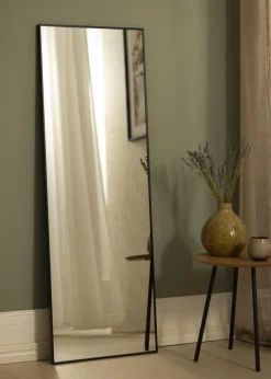 Spejl Minimal Black 45x130 cm