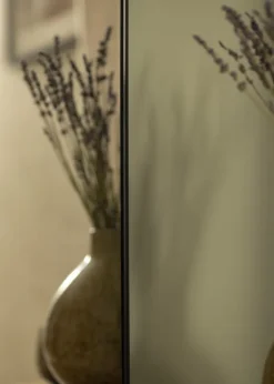 Spejl Minimal Black 45x130 cm