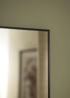 Spejl Minimal Black 45x130 cm